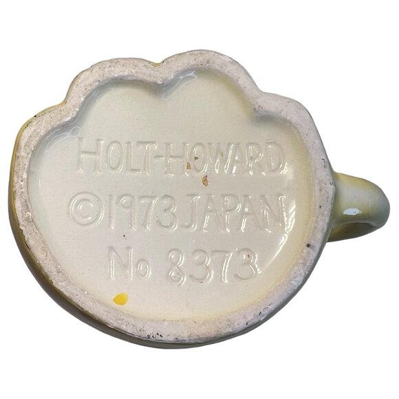 1973 Holt Howard Smiling Tiger Childs Mug Cup Made Japan Ceramic Yellow Chips - Picture 8 of 8